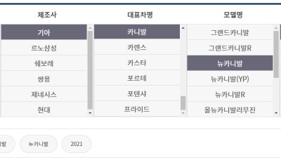 뉴카니발 중고차 시세