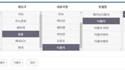 티볼리 중고차 시세